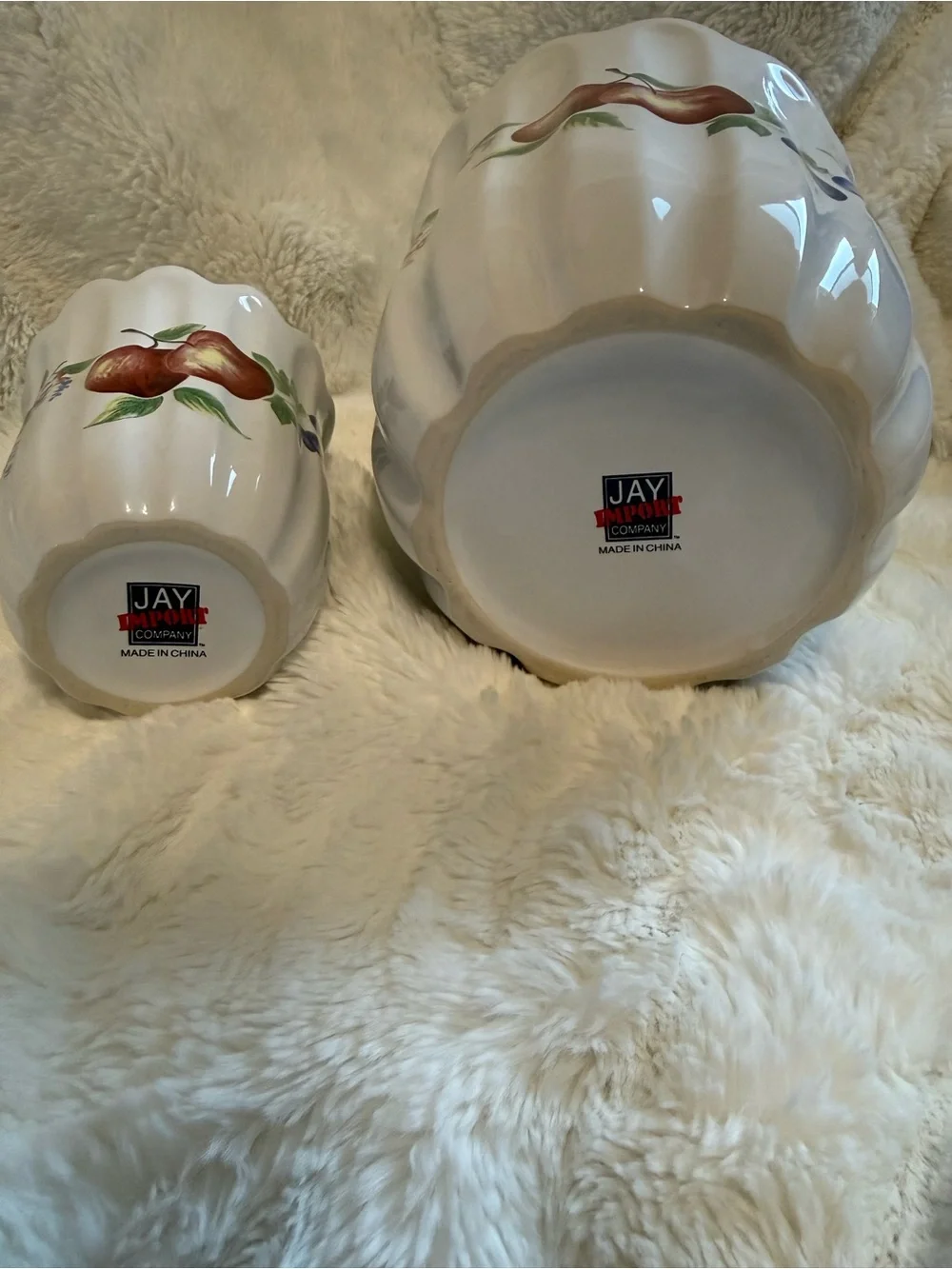 Vintage Corelle Coordinates Chutney Ceramic Canister Set Jar Jay Import 2pc Lot